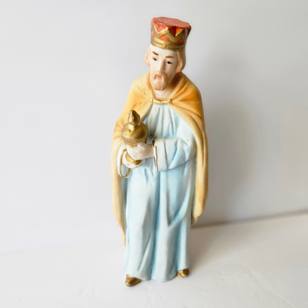 Vtg HOMCO Nativity Wise Man Porcelain Figure 5110 Standing Magi Gift Replacement
